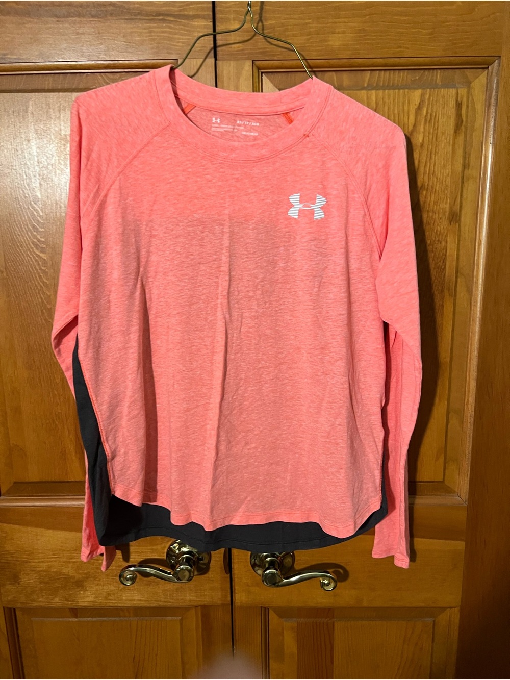 Under Armour Coral Heather Long Sleeve HeatGear Top